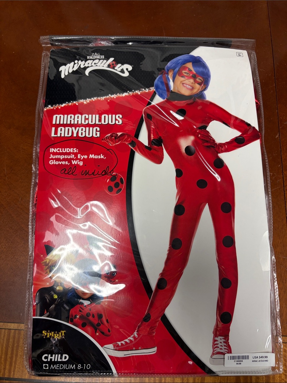 Spirit Miraculous Ladybug Costume - Red and Black
